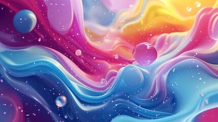 Wall Mural - a colorful abstract background