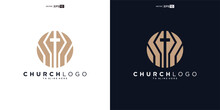 Church Logo Design, Inspiration Church Logo, Christian Logo Symbol Illustration.