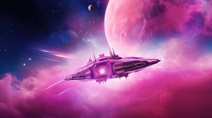 Wall Mural - stars space pink background illustration universe celestial, cosmos astral, celestial cosmic stars space pink background