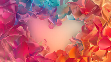 Wall Mural - St. Valentine`s Day Abstract Background