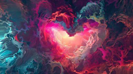 Wall Mural - St. Valentine`s Day Abstract Background
