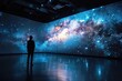 © Jelena - 3d hologram of the milky way in a high-tech museum