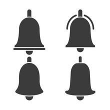 Set Of Bell Shape Collection,vector Illustration For Reminder Or Notification Icon