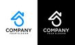 Creative drop house logo design template. Creative drop and house concept vector illustration.