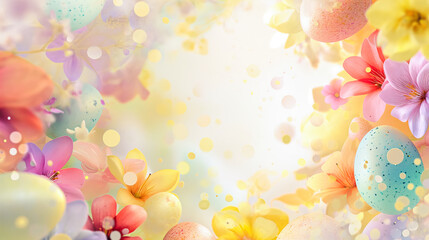 Canvas Print - beautiful easter abstract background
