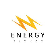 Wall Mural - Flash Logo Energy Power design vector template. Thunderbolt voltage electric Logo