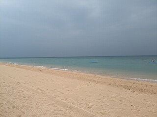 Poster - the beach of kohama island in Okinawa JAPAN, Unfortunately it is  cloudy, but it is very beautiful