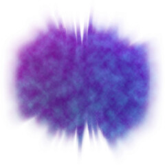 Wall Mural - a transparent dreamlike abstract psychedelic cloud burst design element.