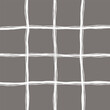 © Ana Krasavina - Hand Drawn Irregular Geometric Pattern with doodle freehand grid. Unique grey, white brush shapes and borders. y2k grunge Simple Design Element, Vector Illustration Grid.