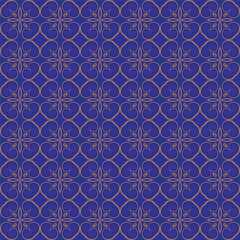 Naklejka na meble seamless pattern with blue flowers