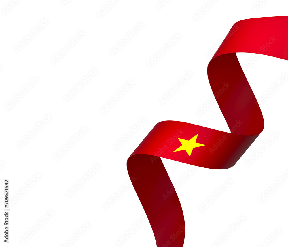 Vietnam flag element design national independence day banner ribbon png ...