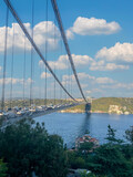 Fototapeta Natura - Bosporus Bridge, 15th July Martyrs Bridge AKA 15 Temmuz Sehitler Koprusu, Istanbul, Turkey