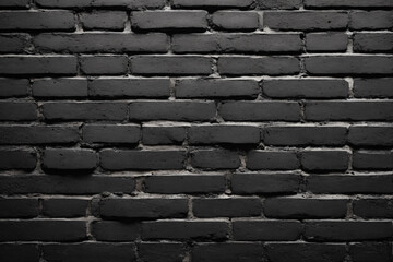 Aufkleber - Black painted old brick texture
