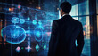 © Virgo Studio Maple - Close up of engineer, businessman, programmers observing data on futuristic computer hologram. Developing Advanced Software with multiple computer of code on futuristic modern interface