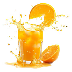 Aufkleber - orange juice splash