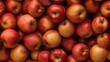 Home apples red yellow seamless pattern. Fruit repeated background of harvest.