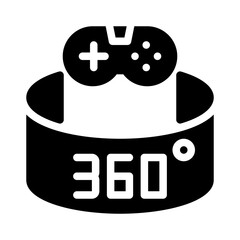 game controller glyph icon