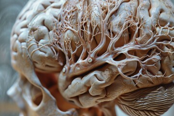 Poster - Close Up of Human Brain Model