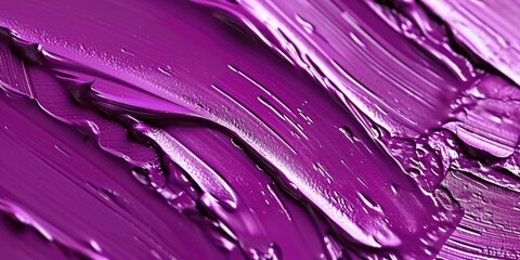 Poster - Close-up of Purple Paint on Wall