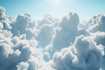 Poster - Sun Shining Through Clouds