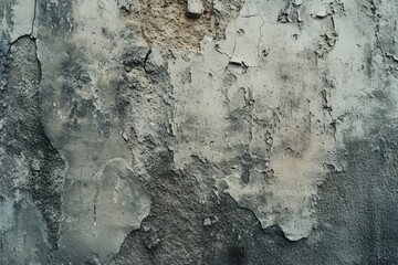 Poster - A close-up view of a wall with peeling paint. This image can be used to depict decay, deterioration, or urban decay.