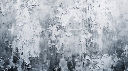 Poster - A black and white photo of a wall with peeling paint. Suitable for adding a vintage or distressed effect to design projects