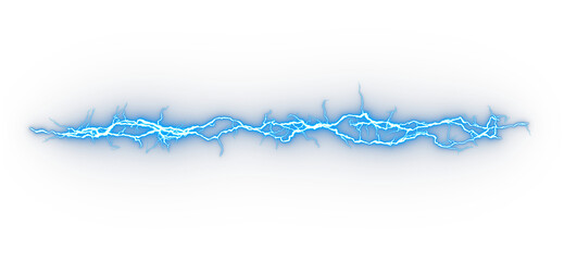 Poster - Isolated dynamic energy discharge cutout on transparent backgrounds 3d render png