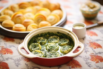 Poster - escargot with garlic butter in a special serving dish