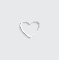 Poster - heart icon. love symbol  vector