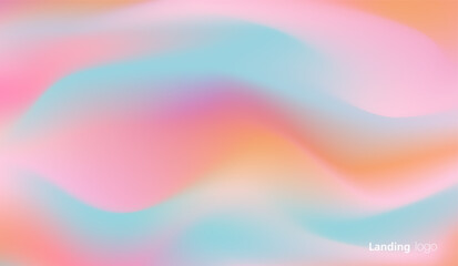 Poster - Pastel abstract gradient backgrounds. soft tender pink, yellow, purple, blue and orange gradients for app, web design, webpages, banners, greeting cards. color gradient of candy. vector design.
