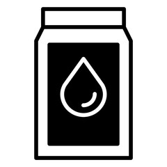 Poster - Milk solid glyph icon