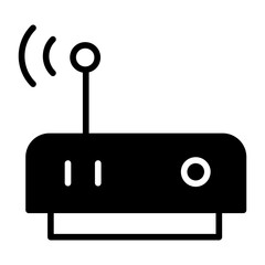 Poster - Wifi Router solid glyph icon