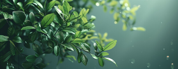 Sticker - Fresh Foliage Background