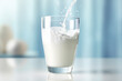 Proteinrich Milk Realistic Illustration