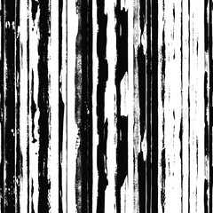 Wall Mural - Seamless pattern, rough vector background, grunge texture, black and white