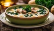 Zuppa Toscana, a hearty Tuscan soup with kale, potatoes, and Italian sausage in a creamy