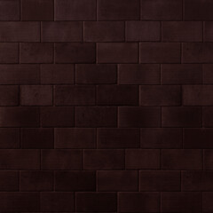 Wall Mural - black brown brick wall background