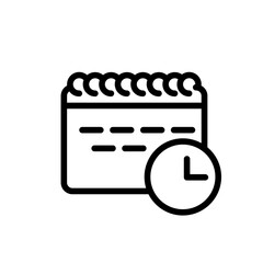 Poster - schedule outline icon pixel perfect for website or mobile app