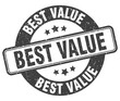 © BHM - best value stamp. best value label. round grunge sign
