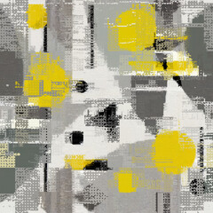 Fototapete - Vector image with imitation of grunge datamoshing texture.