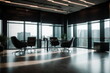 © irenastar - Blurred empty open space office interior background