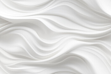 Abstract 3d white background, organic shapes seamless pattern texture.
