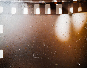 Dusty and grungy 35mm film texture or surface