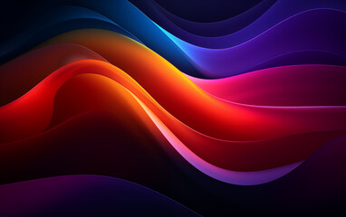Wall Mural - neon color abstract spiral background,created with generative ai tecnology.