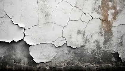 Wall Mural - Grunge cracked wall