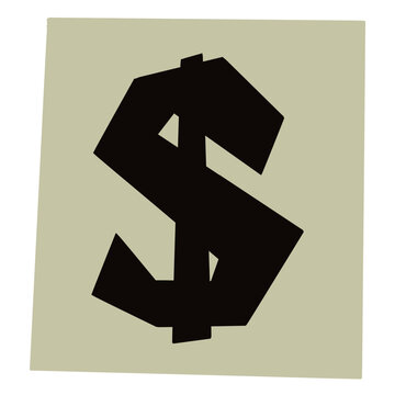 paper style ransom note symbol