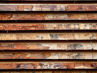 Wall Mural -  Holz Baumaterial