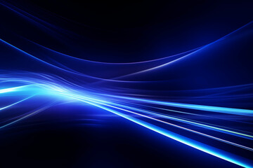 Wall Mural - Blue light effect glows in the dark.
