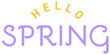 © Tracy - hello spring text