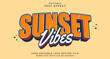 © Artzi - Editable text style effect - Sunset Vibes text style theme.